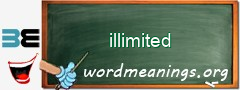 WordMeaning blackboard for illimited